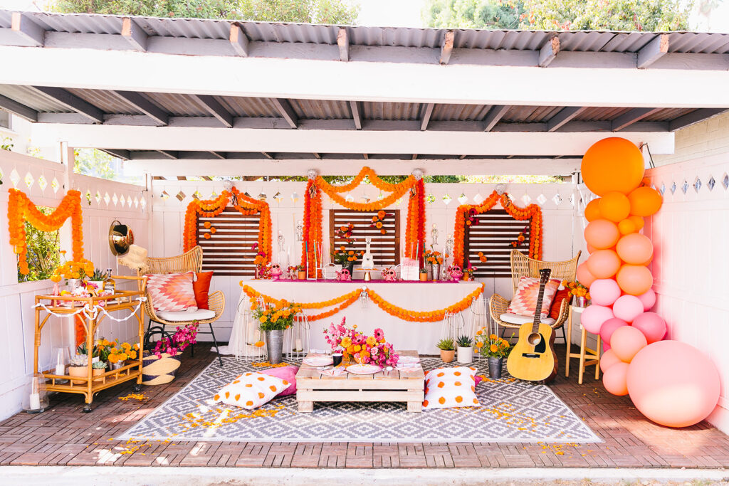 pink and orange party
pink and orange halloween
dia de los muertos
event planner
event stylist
party planner
event designer
coco party
disney party
outdoor kids party
kids party